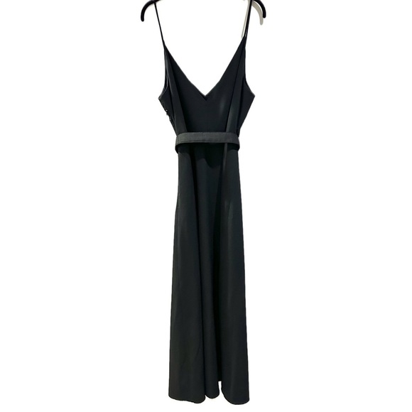 👠🥂 NICHOLAS Black Tie Formal Holiday Gown New Year’s Front Slit Dress, Sz 14 - Picture 9 of 10